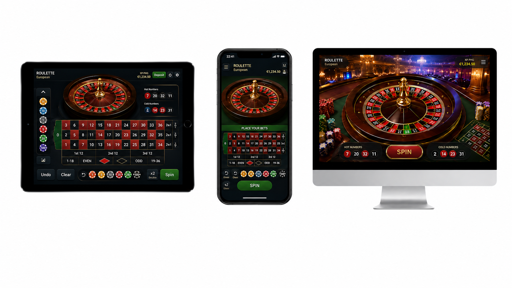 Tampilan Judi Roulette Online di Mobile dan Desktop
